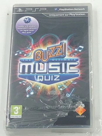 Jeu vidéo Buzz! music quiz sur console Sony PSP neuf