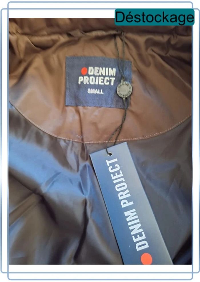 Veste mi saison denim projet marron et noir - taille S - dou0001 - photo numéro 9