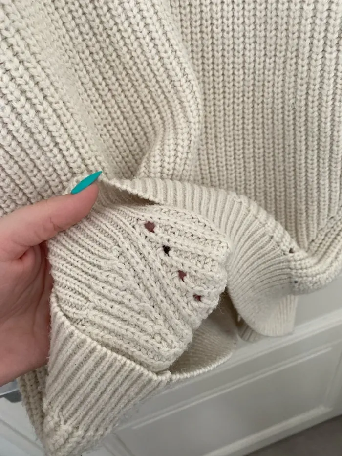 Pull col roulé blanc Vila - photo numéro 4