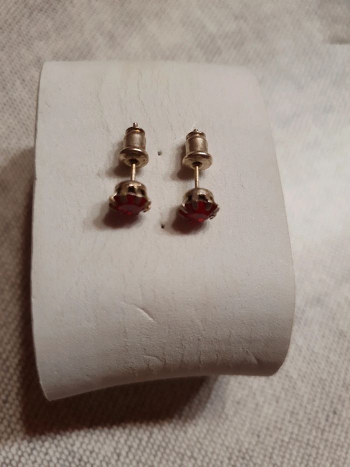 Boucles d'oreilles clou 3 mm - photo numéro 2