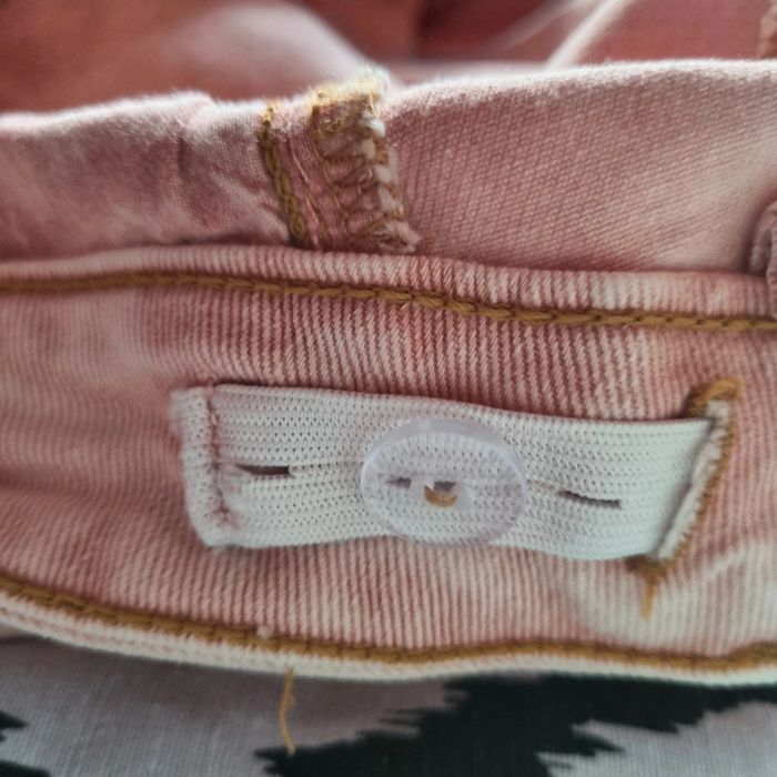 Jean court slim 52 rose chiné taille réglable - photo numéro 4
