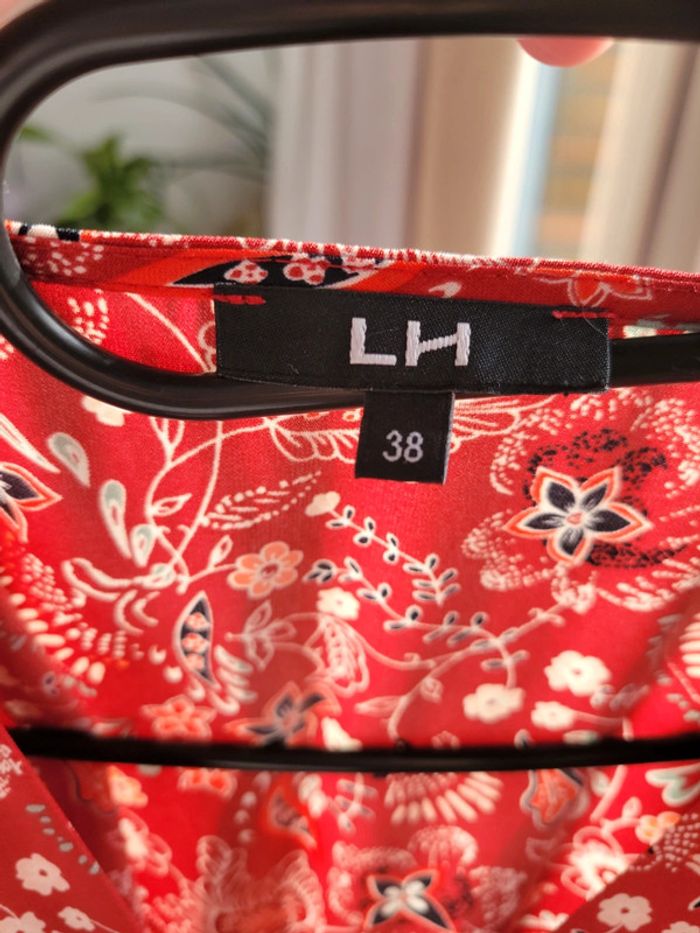 Robe rouge fleurie la halle - photo numéro 6