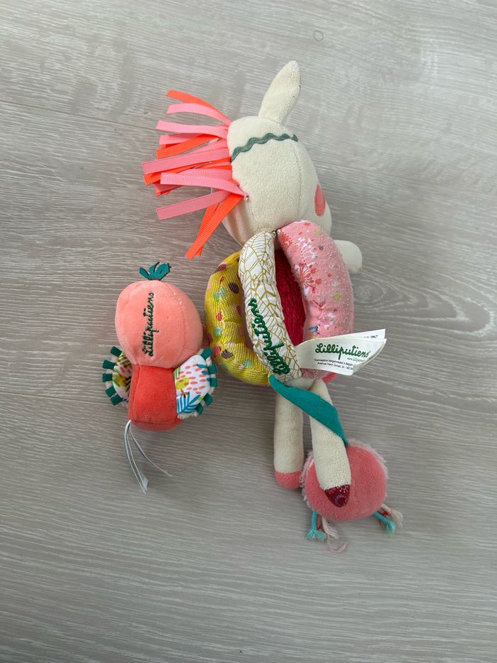 Hochet à poignées Louise + mini hochet Anaïs Liliputiens - photo numéro 7