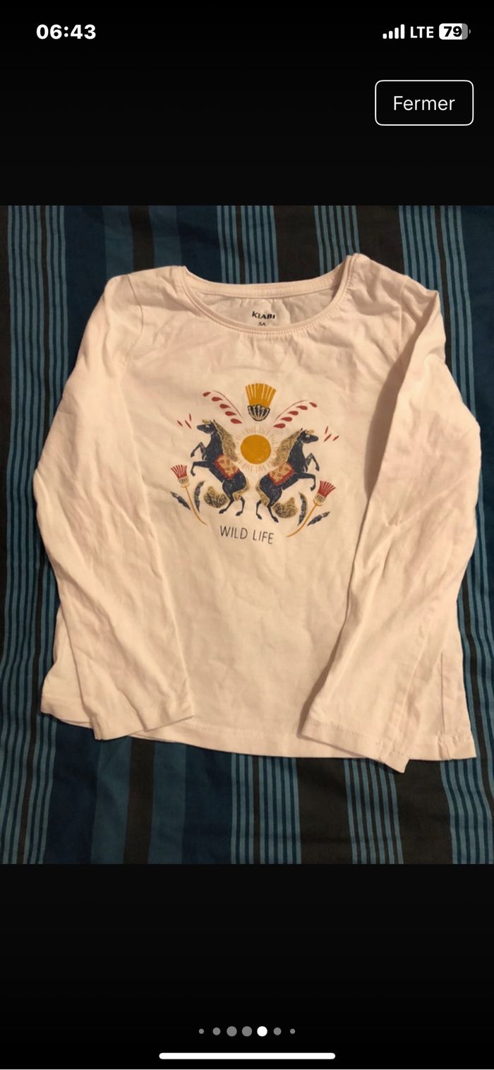 Lot de 5 t shirt fille - photo numéro 4