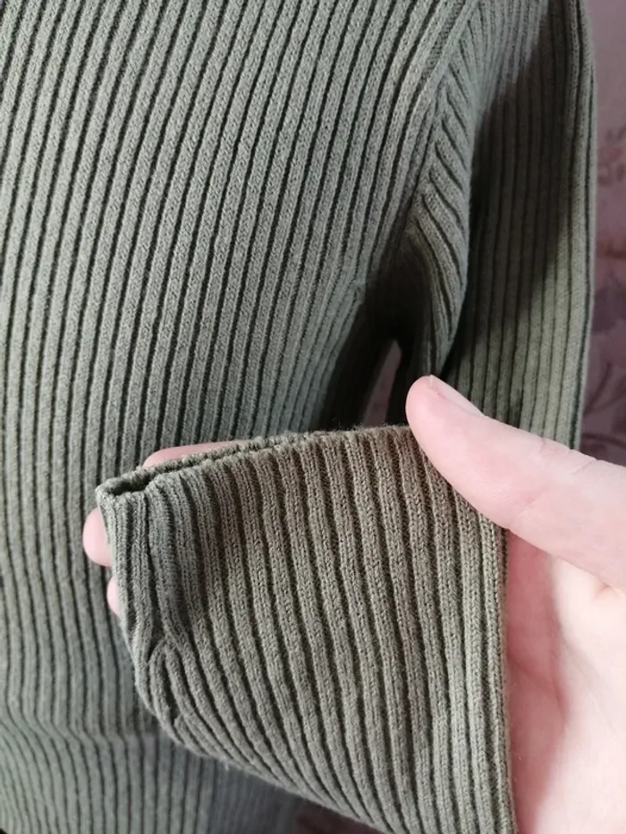 Sous pull col roulé kaki côtelé / nky / (6ans) - photo numéro 5