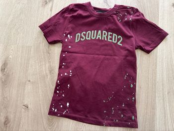 T-shirt bordeau Dsquared