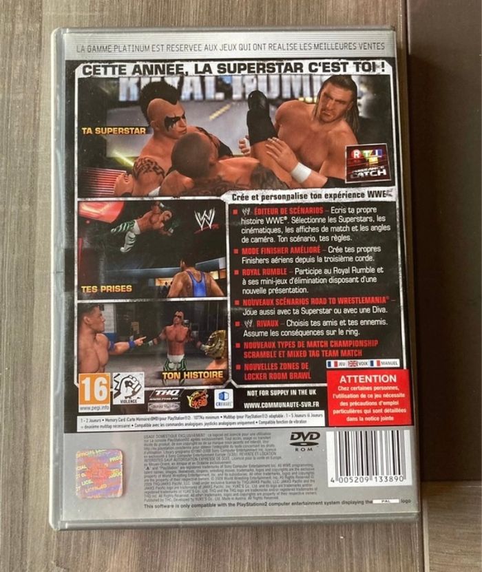 jeu Ps2 Smack Down VS Raw - photo numéro 2