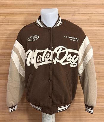 Veste marron bershka marron varsity