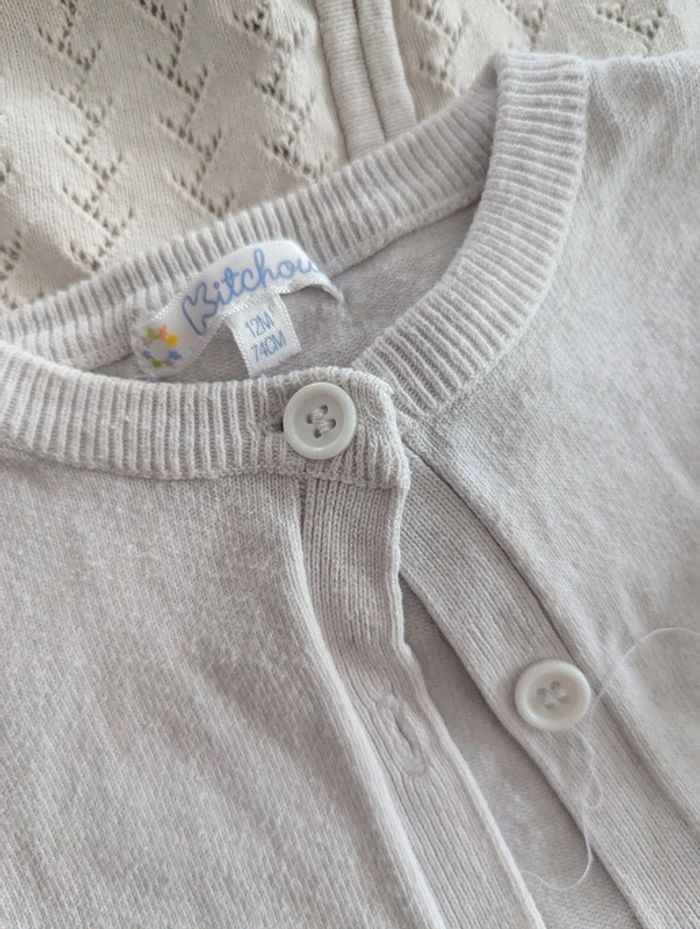 Lot de 2 gilets 12 mois - photo numéro 3