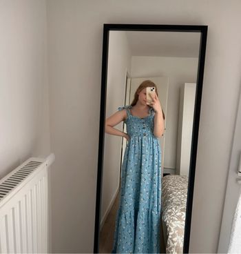 Robe longue à fleurs