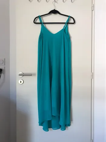 Robe longueur midi vert d'eau Mango taille S