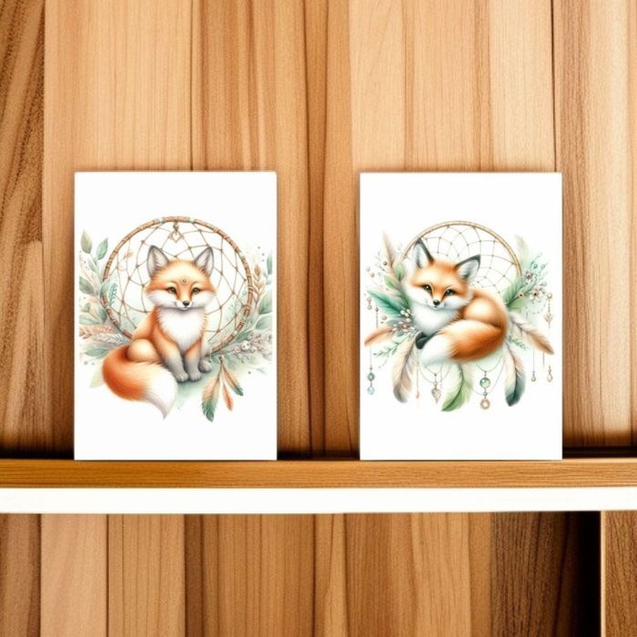 Décoration Murale, lot de deux affiches Renard,