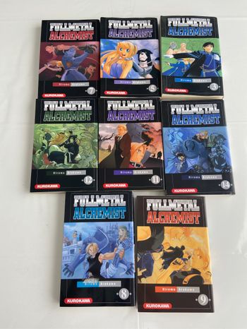 Lot de 8 mangas Fullmetal Alchemist