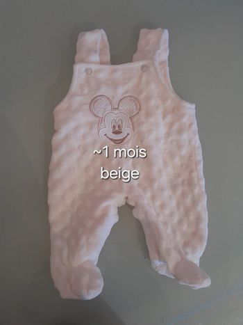Salopette Mickey velours neuf ~1M