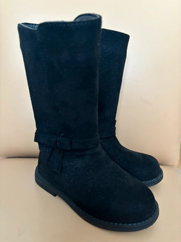 Bottes noir en nubuck Filles Nini & Girls 23