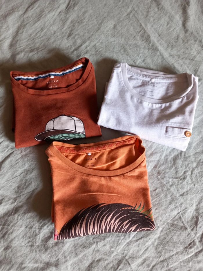 Lot de 3 t-shirts garçon 7-8 ans