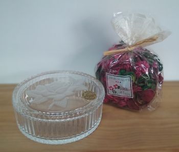 coffret pot pourri Cristal d'Arques