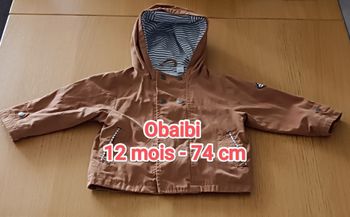 Veste légère Obaibi 12 mois mixte