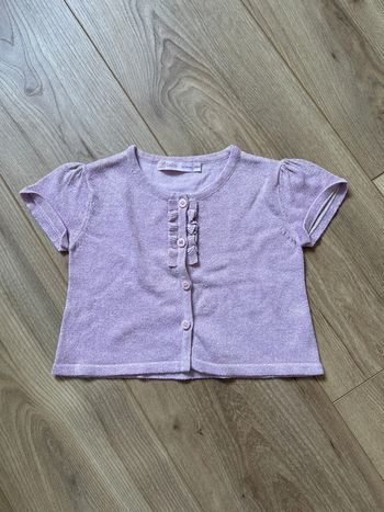 Gilet légèrement pailleté