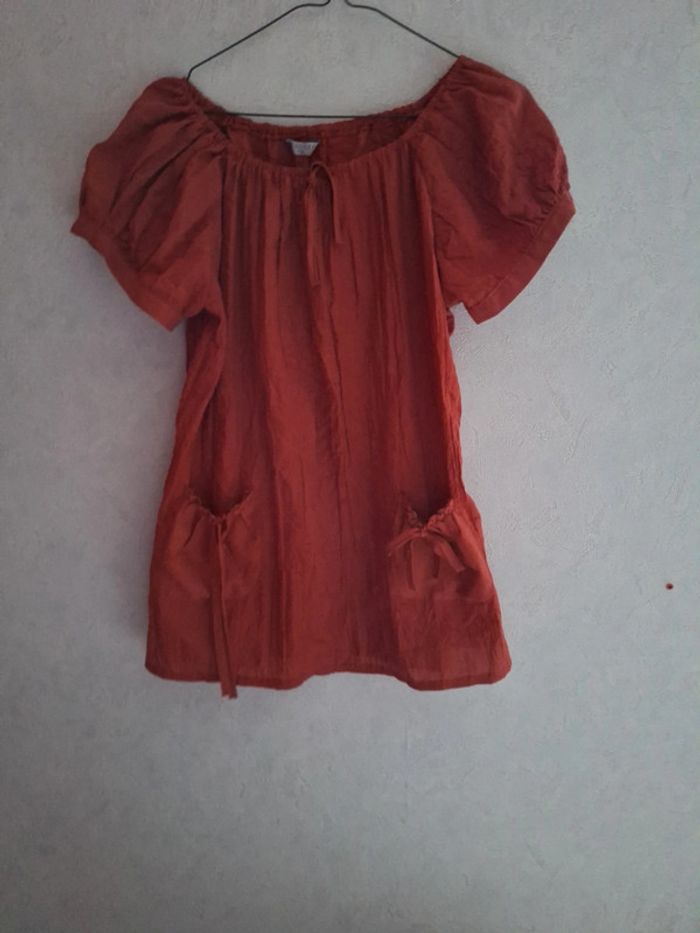 Haut manches courtes brique 40 - photo numéro 2