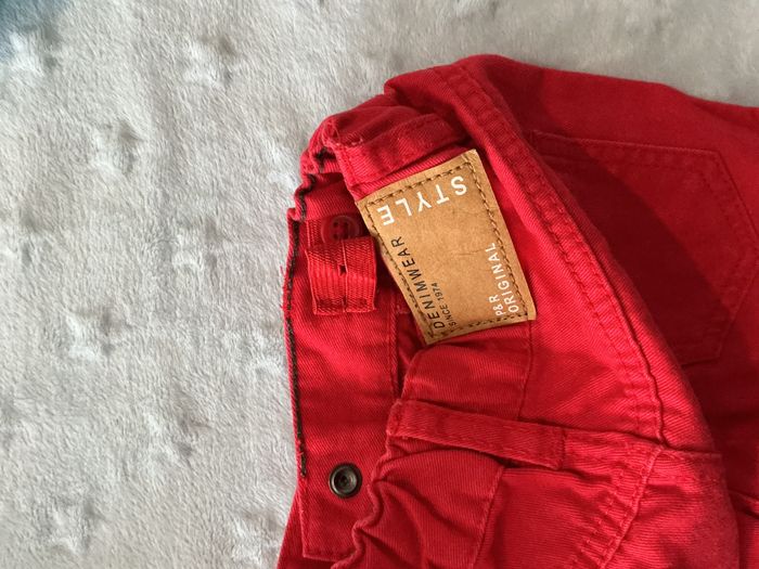 pantalon rouge taille réglable 6 mois creeks - photo numéro 9