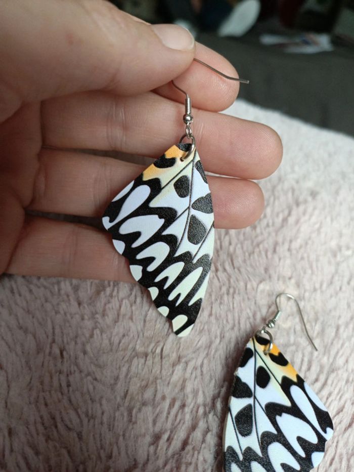 Boucles d'oreilles ailes de papillon