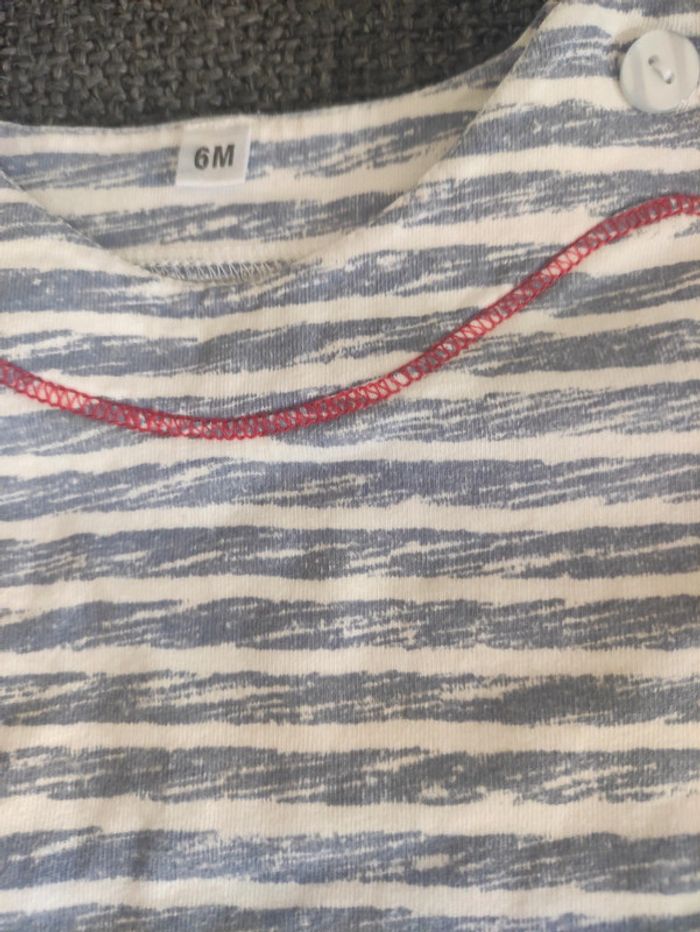 T-shirt fille 6 mois coton - photo numéro 3