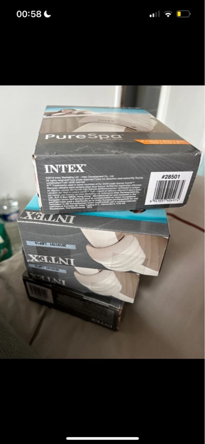 Lot de 4 Repose tête gonflable pour spa - photo numéro 2