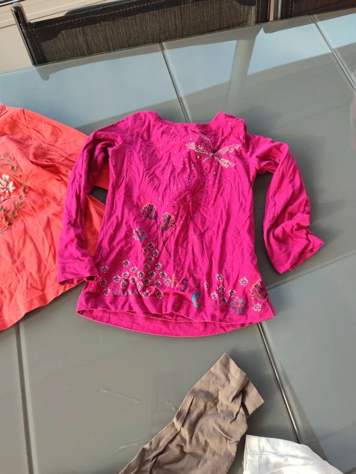 Lot t-shirt bébé enfant fille 2 ans - photo numéro 4