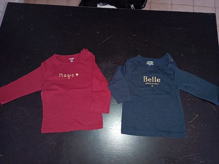 Lot 2 haut manche longue fille