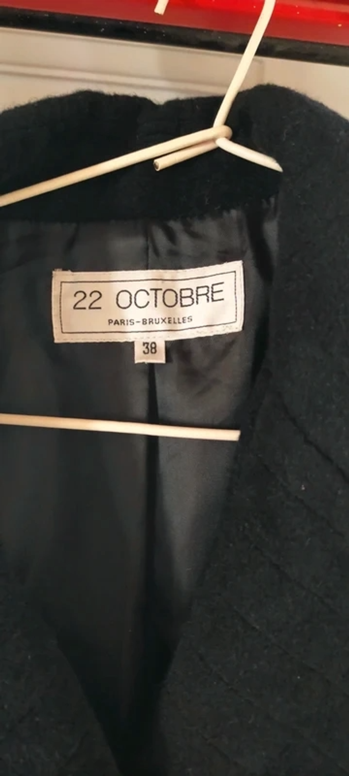 Veste Femme Noir – Marque 22 Octobre – Taille M (38/10) - photo numéro 4