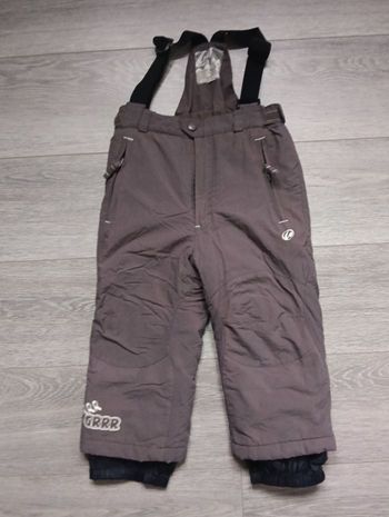 Pantalon de ski marron go sport 4ans