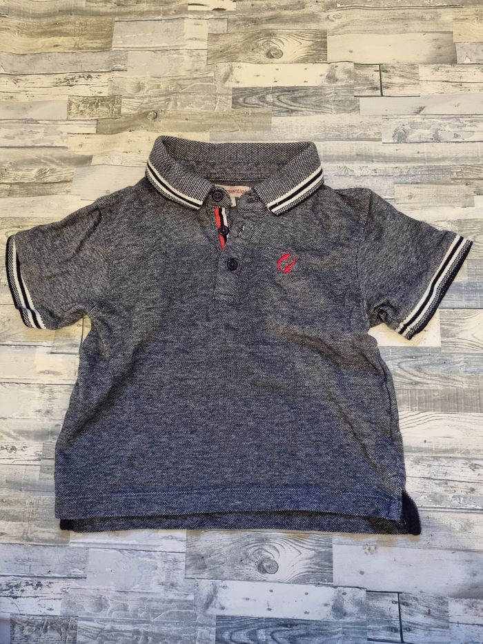 Polo bleu 2 ans 24 mois U essentiel