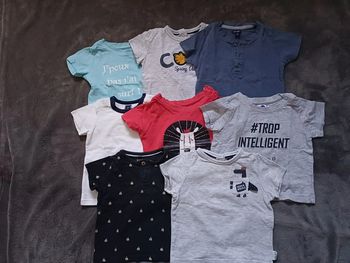 Lot T-shirt Manche courte 9 mois