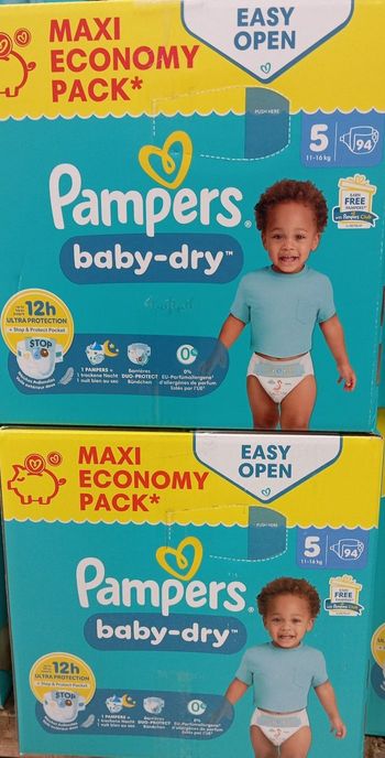 Les couches Pampers taille 5