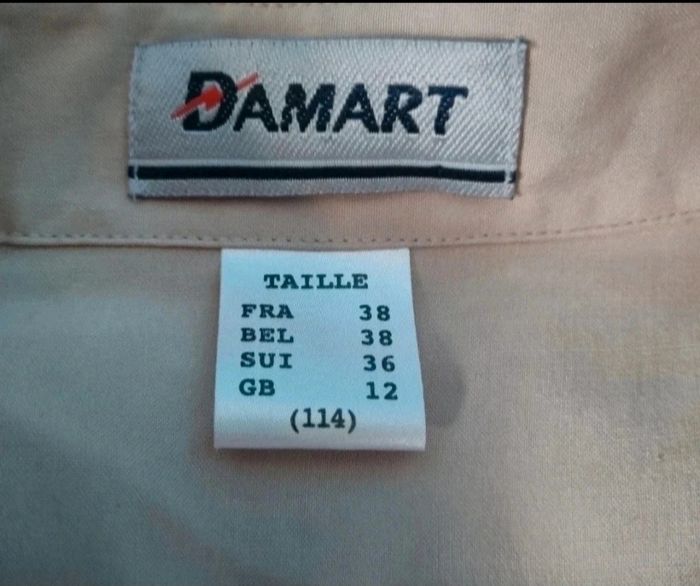 Chemise à manches longues Damart taille 38 mixte - photo numéro 4