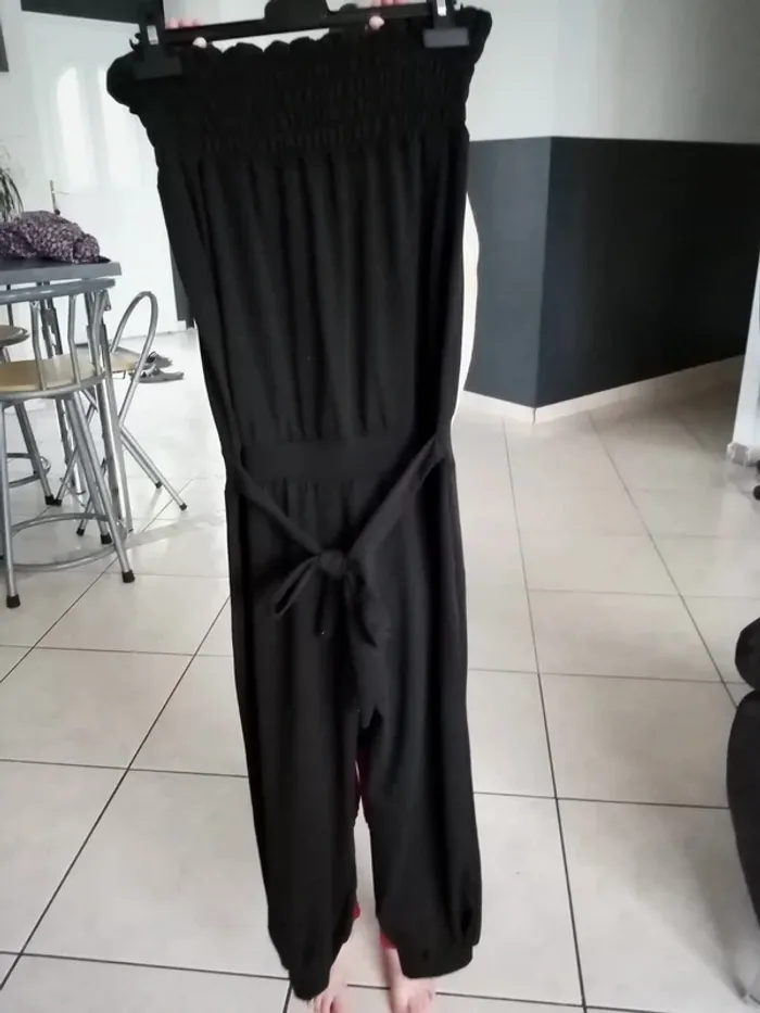 Combinaison combi pantacourt noir femme taille unique neuf - photo numéro 4
