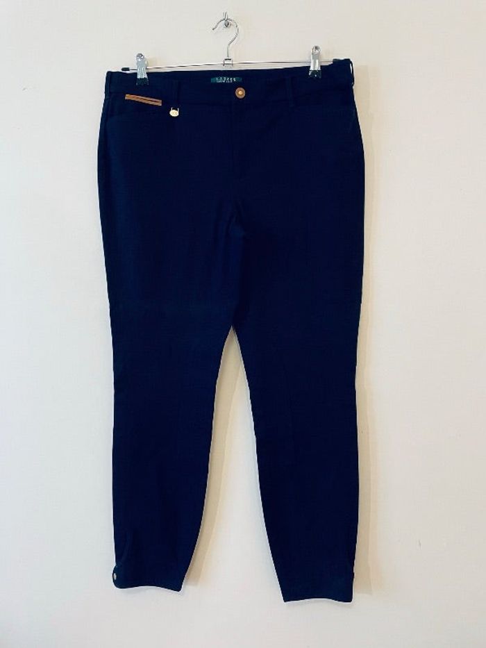 Pantalon droit Ralph Lauren bleu marine T48