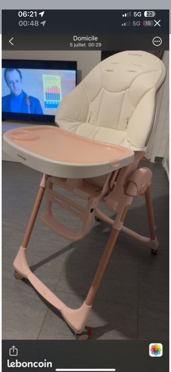 Chaise haute peg perrego