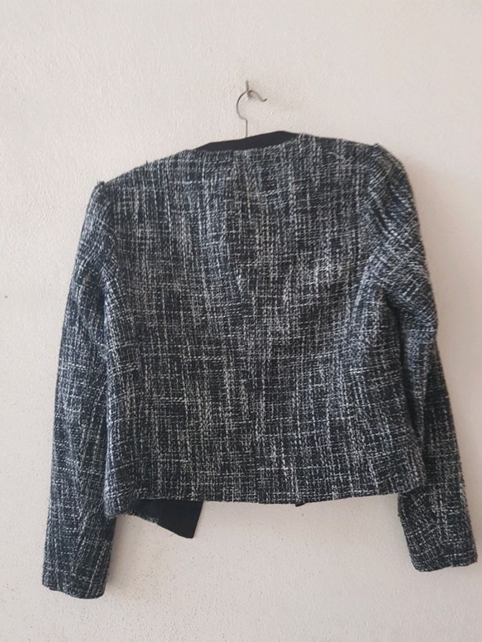 Veste blazer coupe courte en laine - photo numéro 5