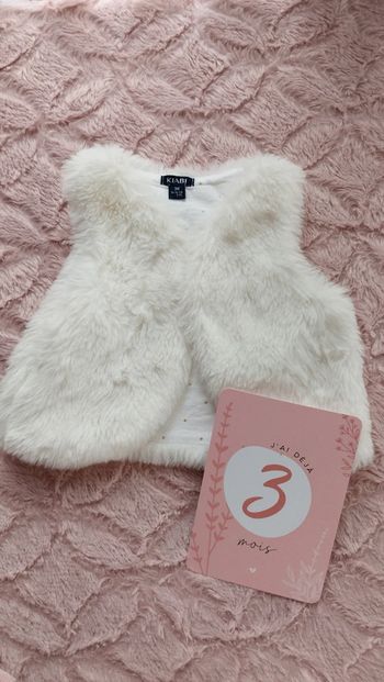 Gilet fausse fourrure