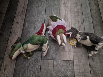 Lot 3 peluches dinosaure