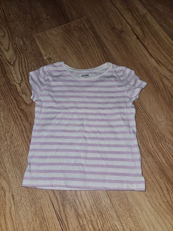 Tee-shirt Rayé violet 