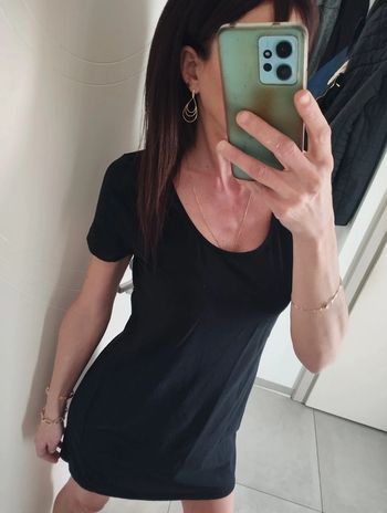 Robe t shirt noir TS