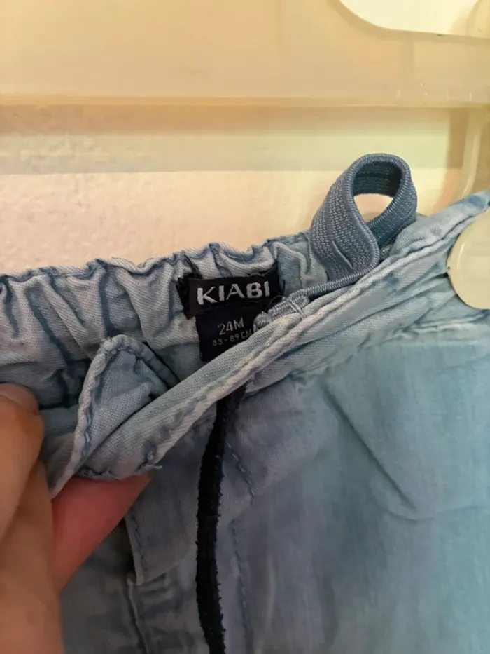 Pantalon sarouel jeans, 24 mois, Kiabi. - photo numéro 4