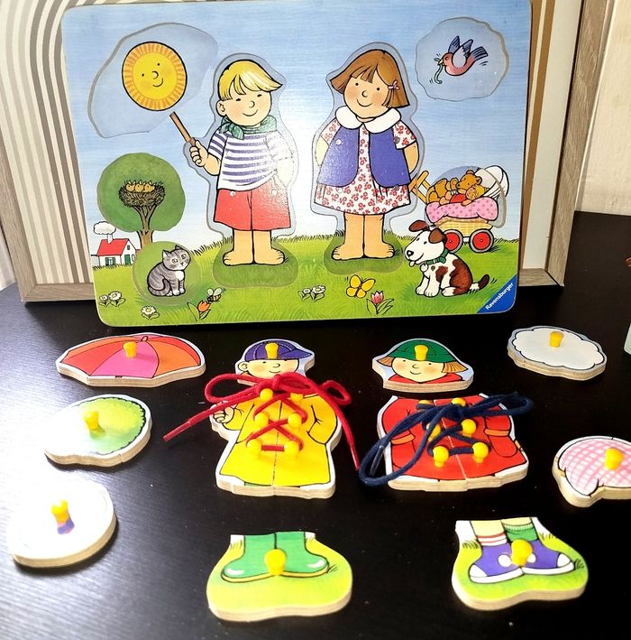 🧩 Ravensburger Vintage Rare Puzzle en bois - photo numéro 4