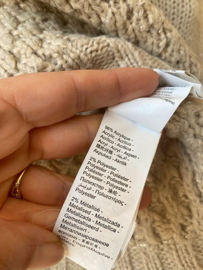 Pull beige Premaman S - photo numéro 9