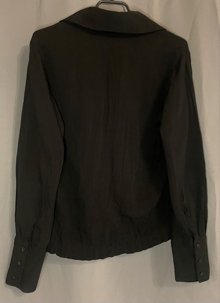 Chemisier noir manches longues - photo numéro 3
