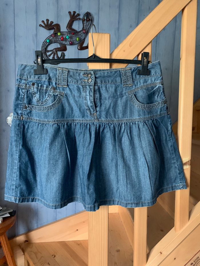 mini jupe jeans souple