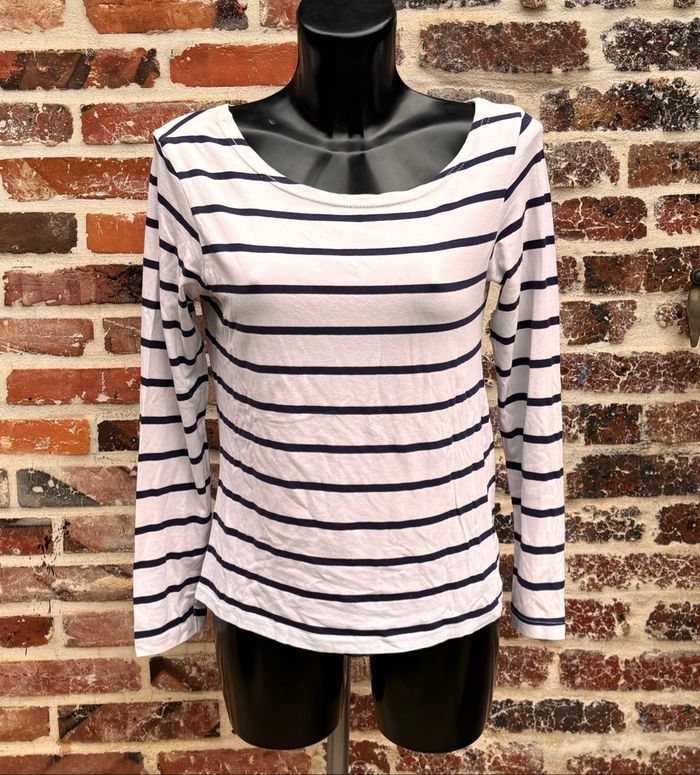 ⚓️T-shirt manches longues style marin – Taille 42/44 – Tissaia